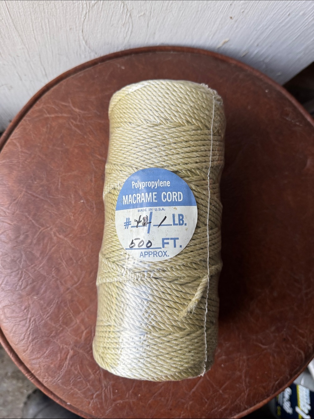 Polypropylene Macrame Cord - Olive Green 500 ft